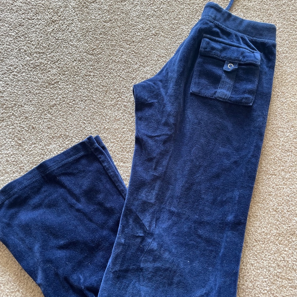 cocoa low rise blue sweatpants